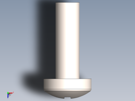 螺丝 M2.5 十字盘头-M2.5 x 8 Screw head.SLDPRT俯视缩略图