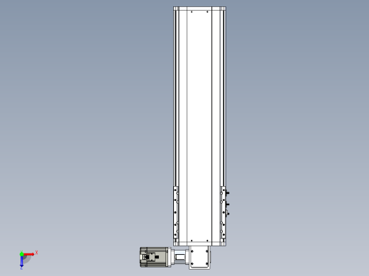东锦同步带传动-直线滑台模组DH210B-L150-S600-BL-P750W-C3.STEP俯视缩略图