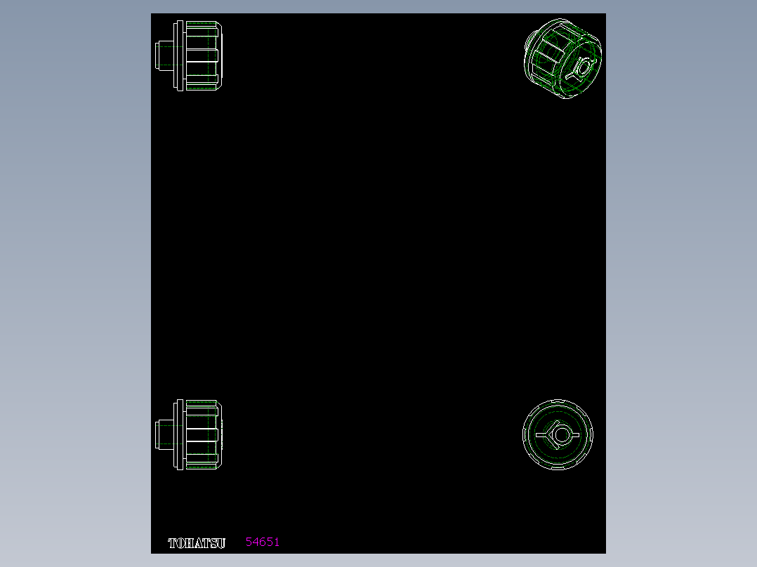 排氣蓋SFV-2D多系列多零件图纸模型