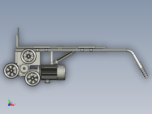 电动爬楼行李架设计 1134656 三维通用格式前视缩略图