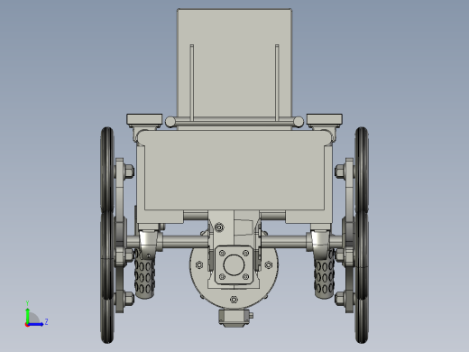 电动爬楼行李架设计 1134656 三维通用格式左视缩略图