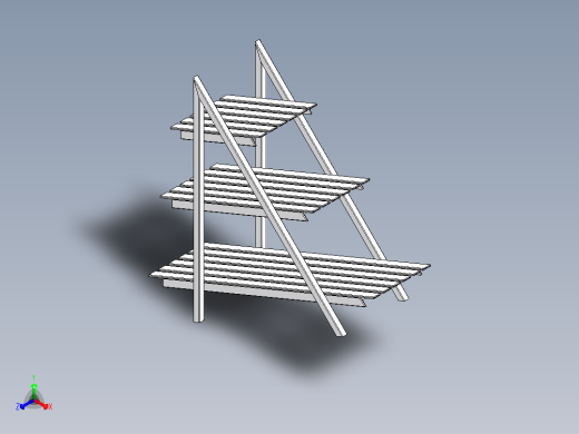 花架正等轴测缩略图