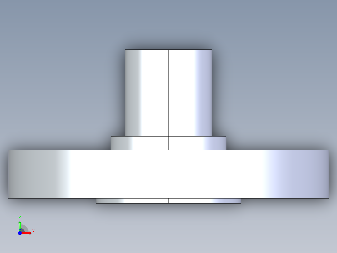 聚氯乙烯配件28-Sch80_Flange Vanstone_SPIG_856-007_0.75in前视图