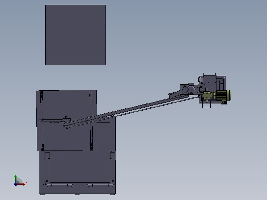 硬纸板材起吊装卸助力臂前视图