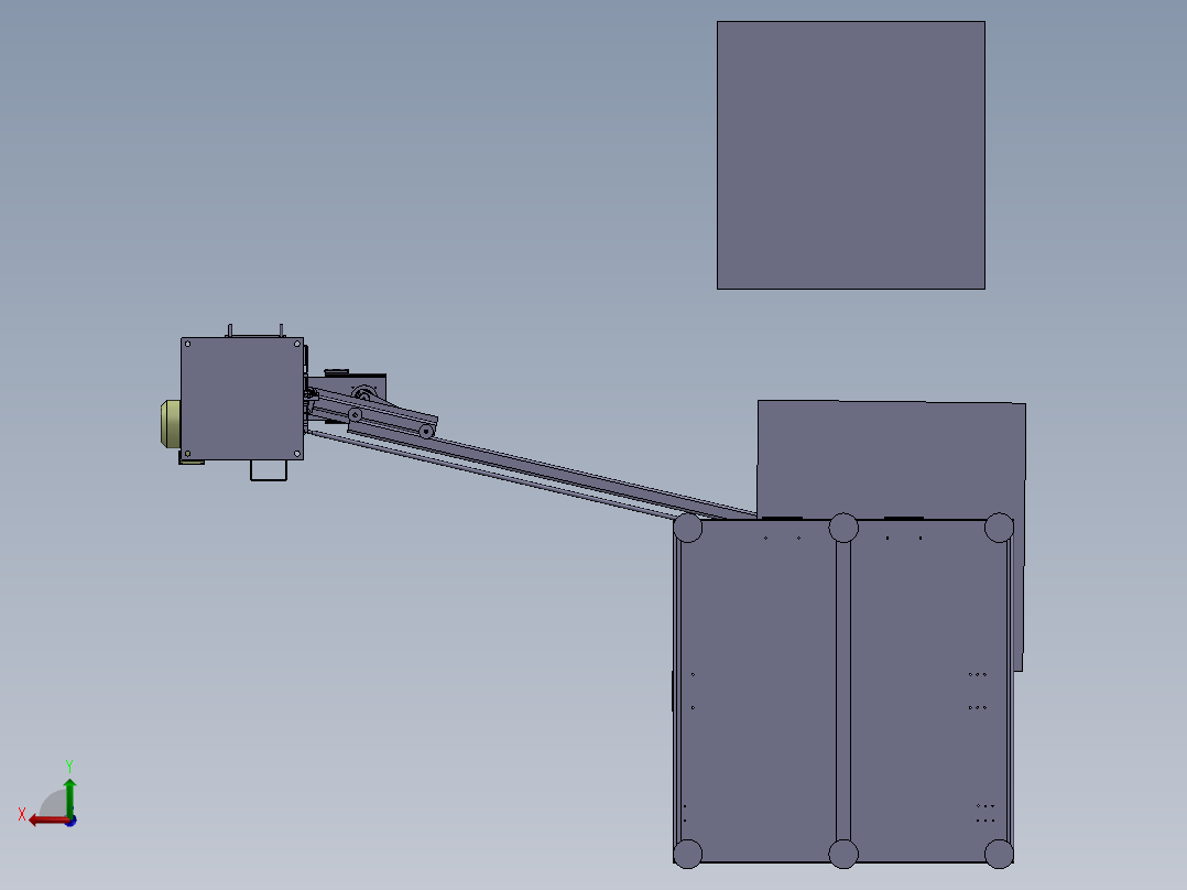 硬纸板材起吊装卸助力臂后视图