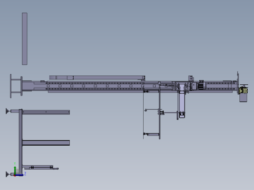 硬纸板材起吊装卸助力臂左视缩略图