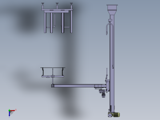 硬纸板材起吊装卸助力臂俯视缩略图