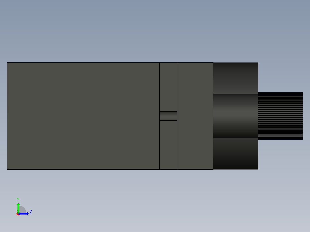伺服电机左视图