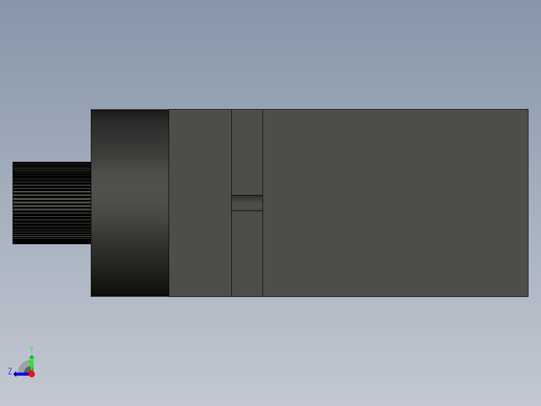 伺服电机右视图