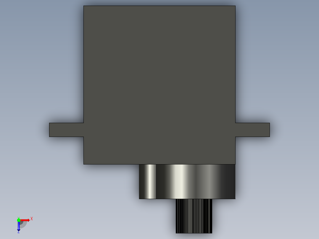 伺服电机俯视图