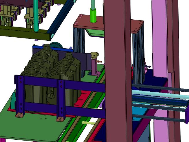 塑料手提瓶排序队列装箱设备
