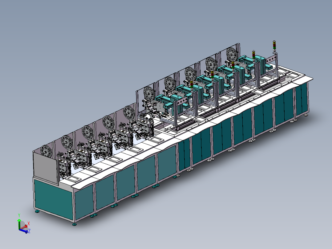 平板壳贴标流水线