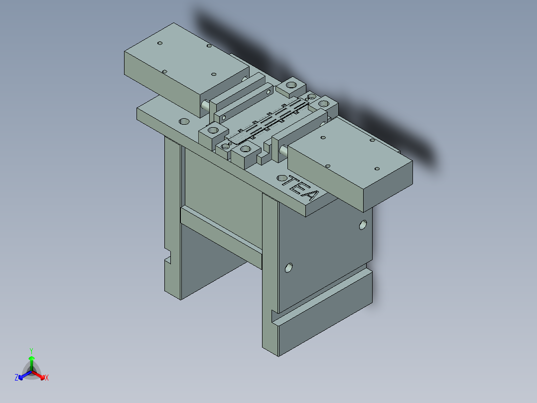 TEA-CNC1笔记本CNC工装夹具三维模型-0317正等轴测图