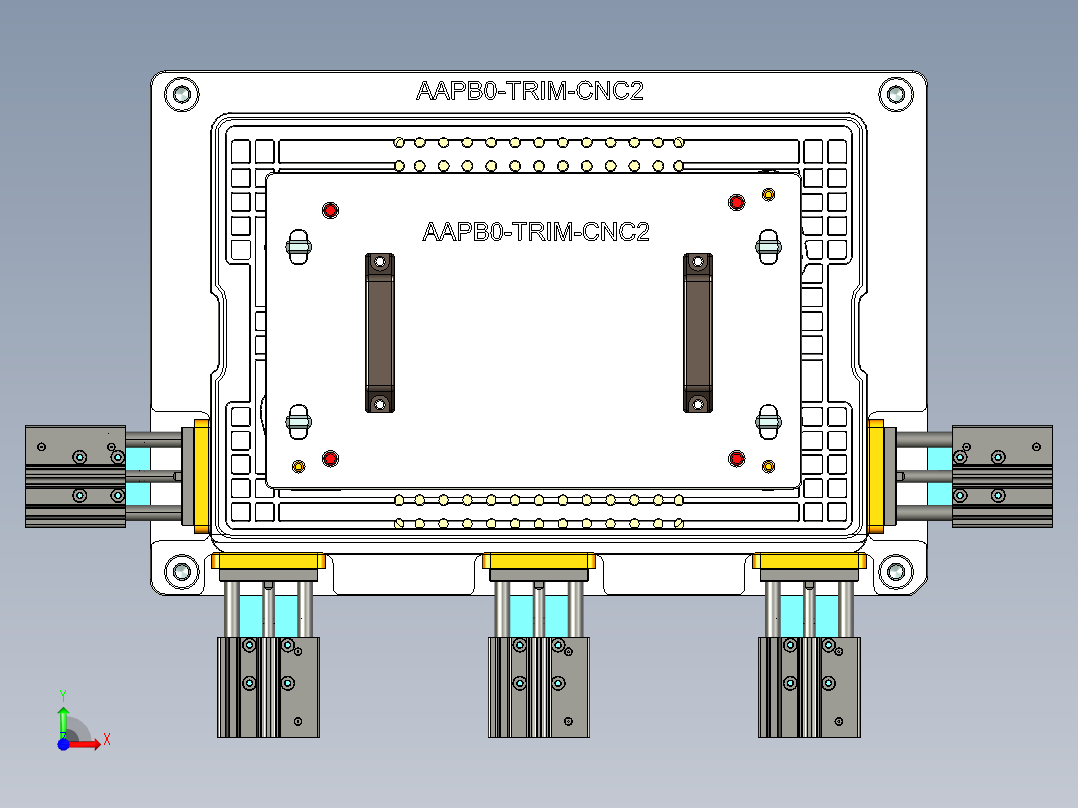 AAPB0-TRIM-笔记本CNC工装夹具三维模型CNC2-0302前视图