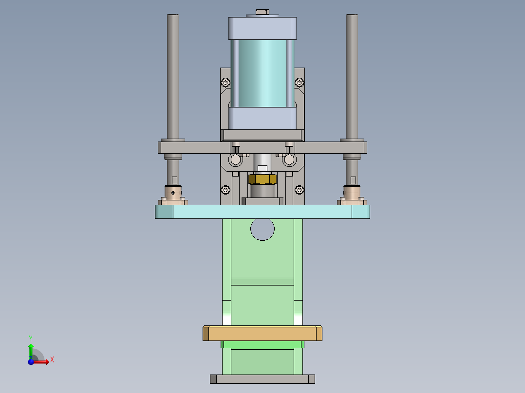 500KG压力机sw20可编辑前视图
