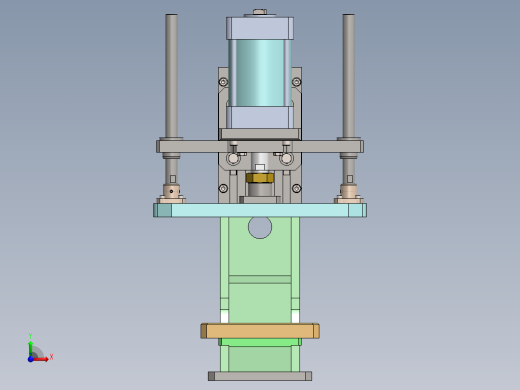 500KG压力机sw20可编辑前视缩略图