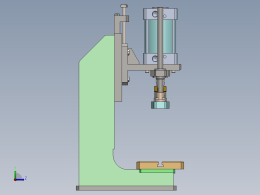 500KG压力机sw20可编辑左视缩略图