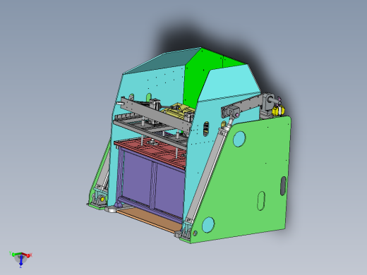 翻料机（sw17可编辑+工程图+bom）