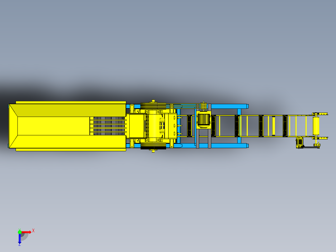 新型破碎机sw17俯视图