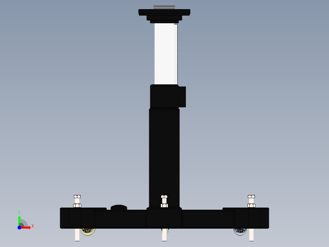 测量臂用重型支架前视图