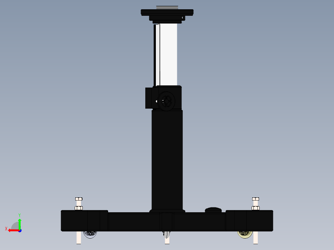 测量臂用重型支架后视图