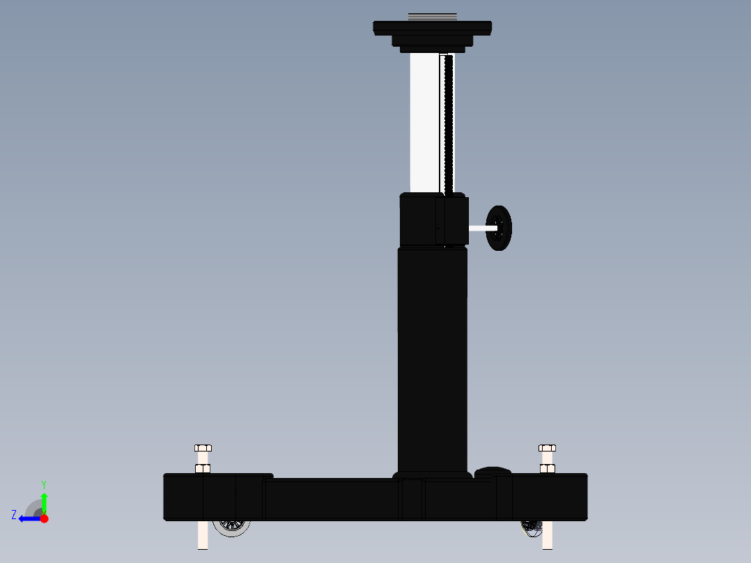 测量臂用重型支架右视图