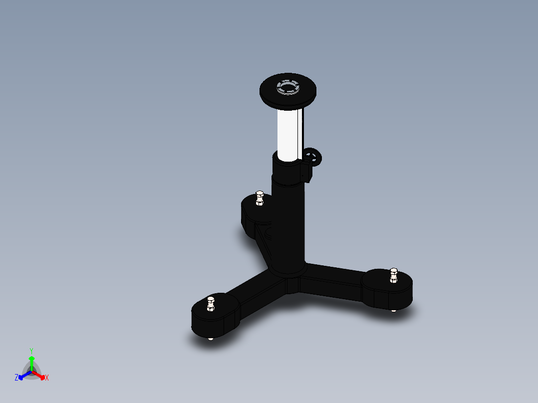 测量臂用重型支架正等轴测图