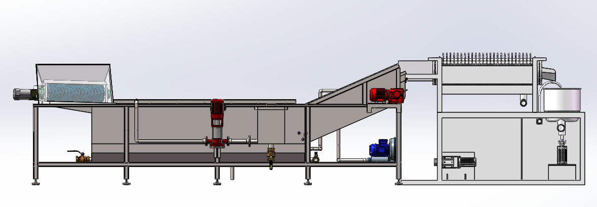 贝类清洗清刷流水线