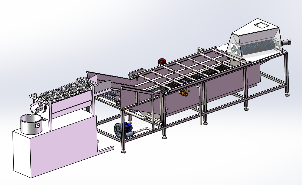 贝类清洗清刷流水线