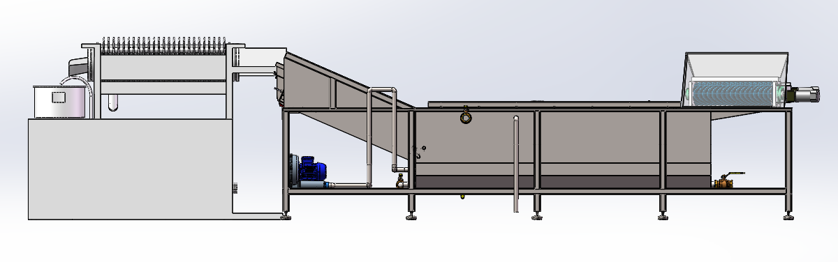 贝类清洗清刷流水线