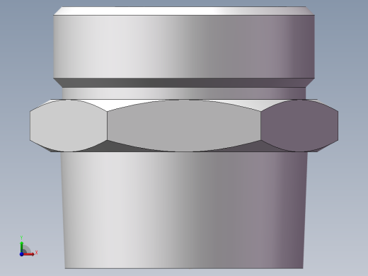 英制锥管螺纹直接头、1CT-45-20SP前视缩略图