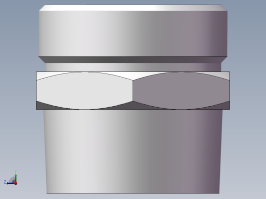 英制锥管螺纹直接头、1CT-45-20SP右视缩略图