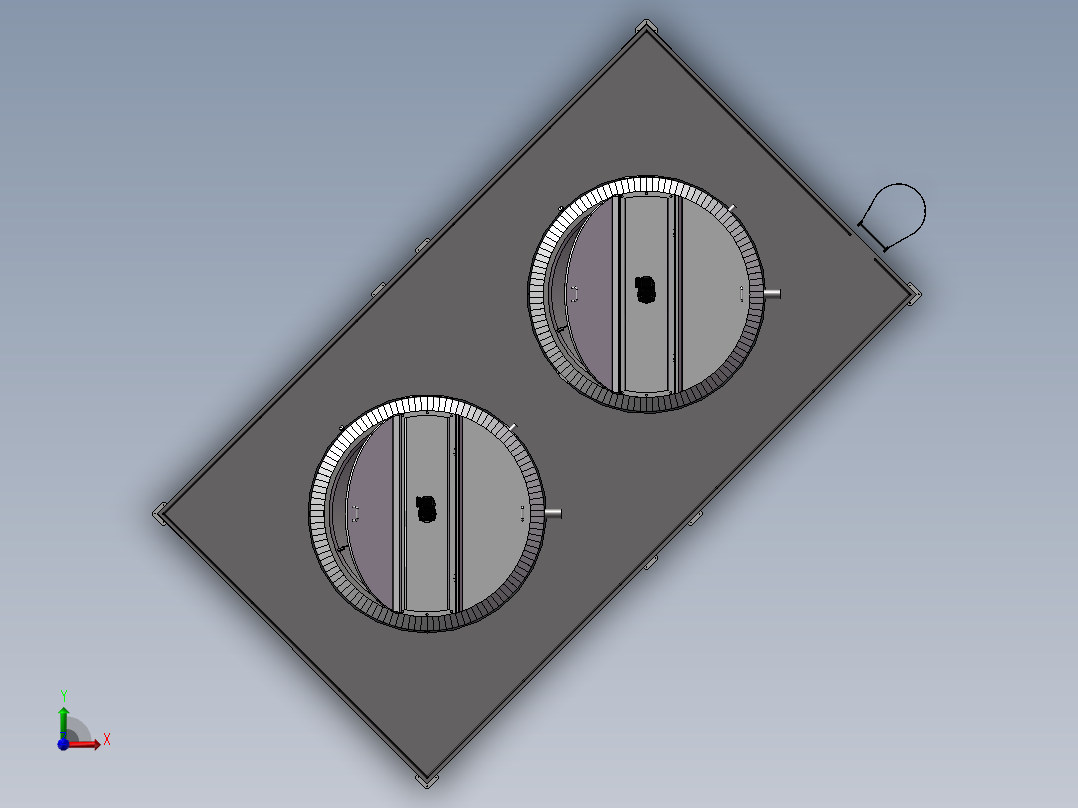 压力容积、巧克力混合搅拌罐前视图