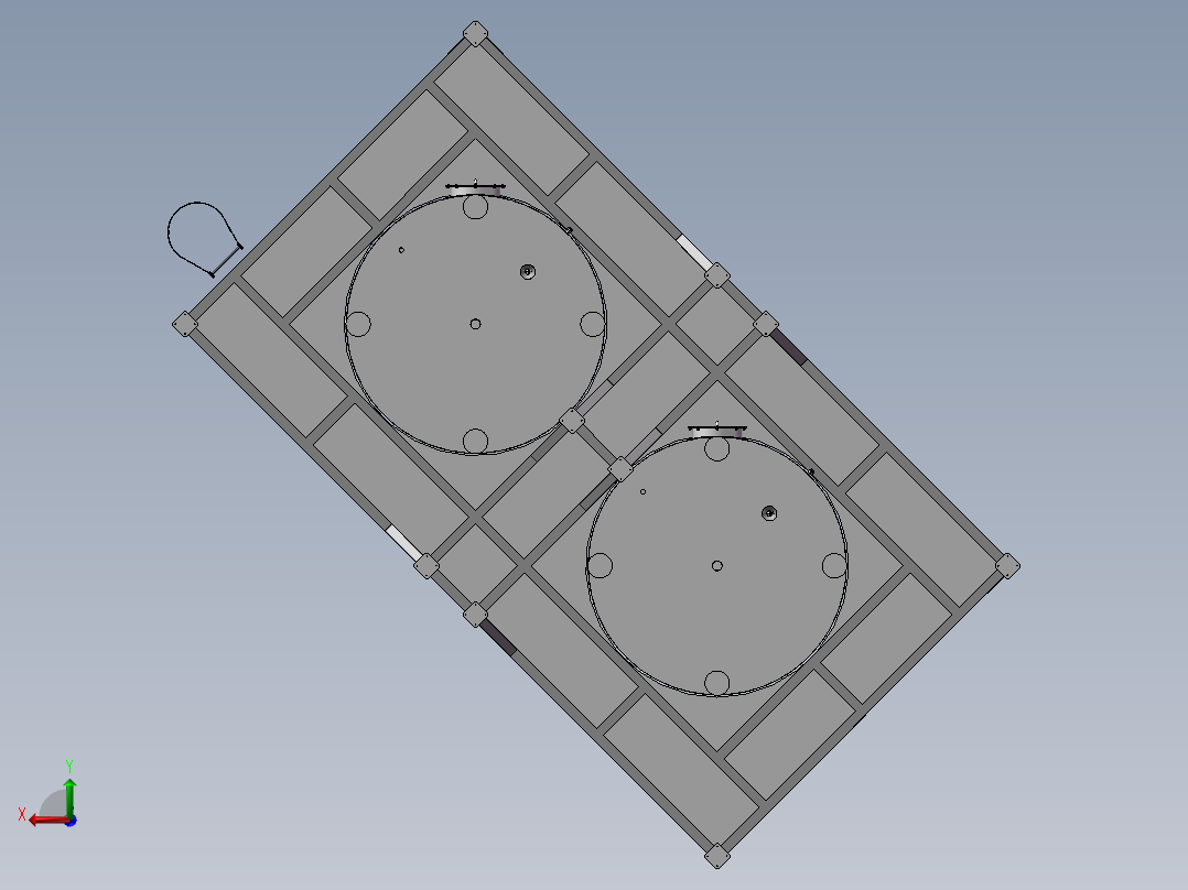 压力容积、巧克力混合搅拌罐后视图
