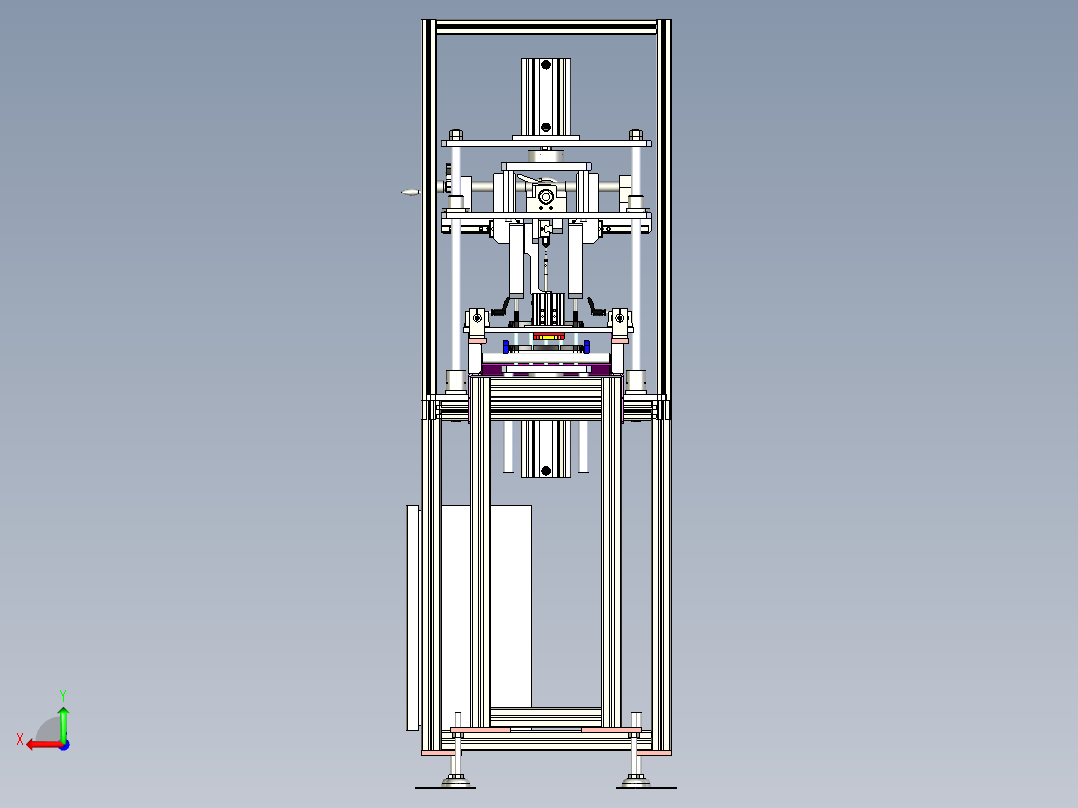 汽车制动器检测线后视图
