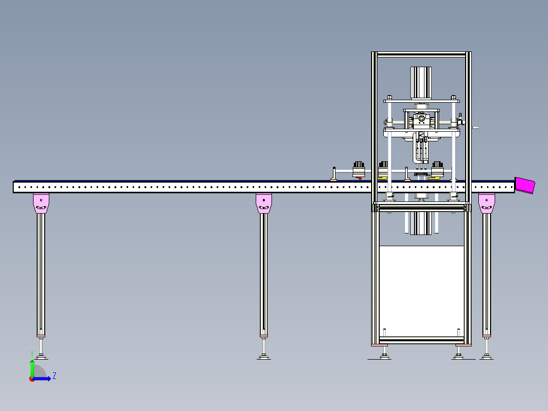 汽车制动器检测线左视图