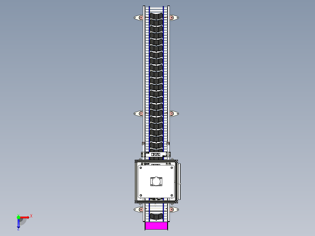 汽车制动器检测线俯视图