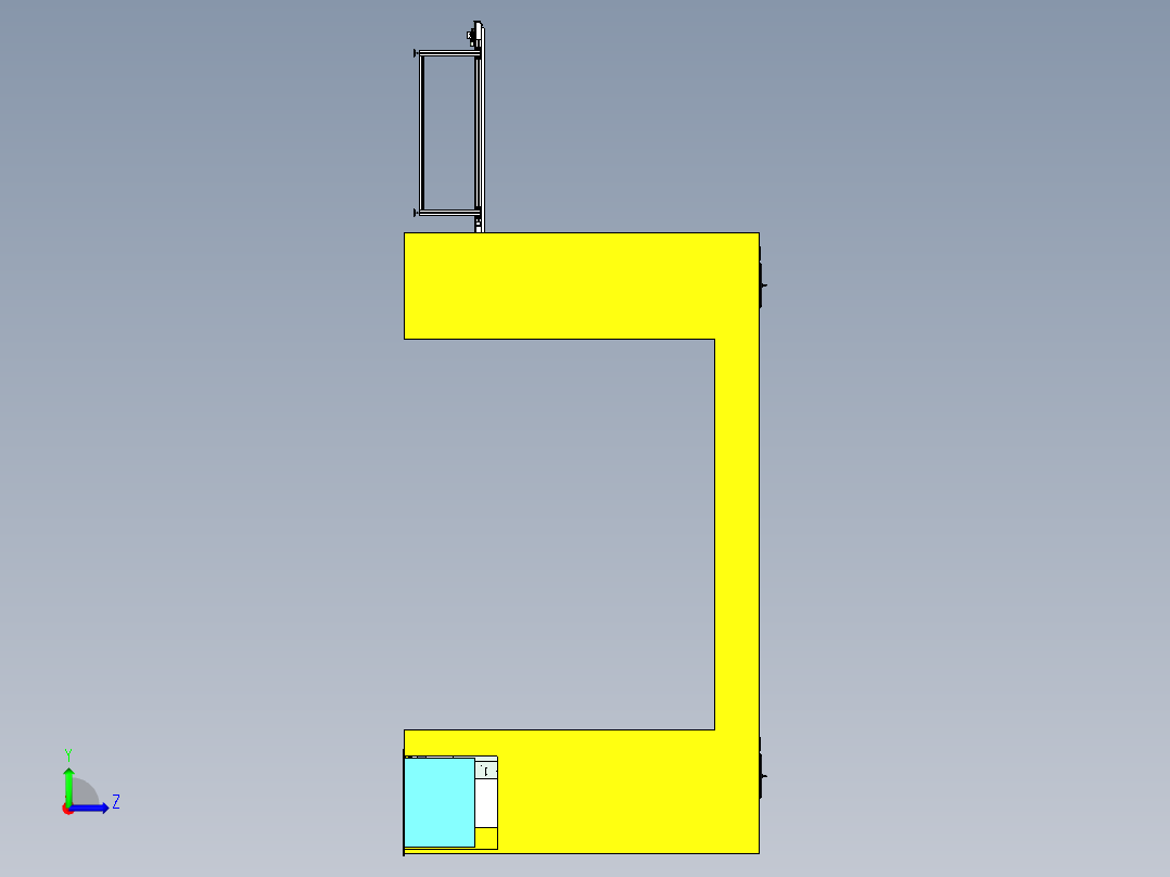零件传输系统左视图