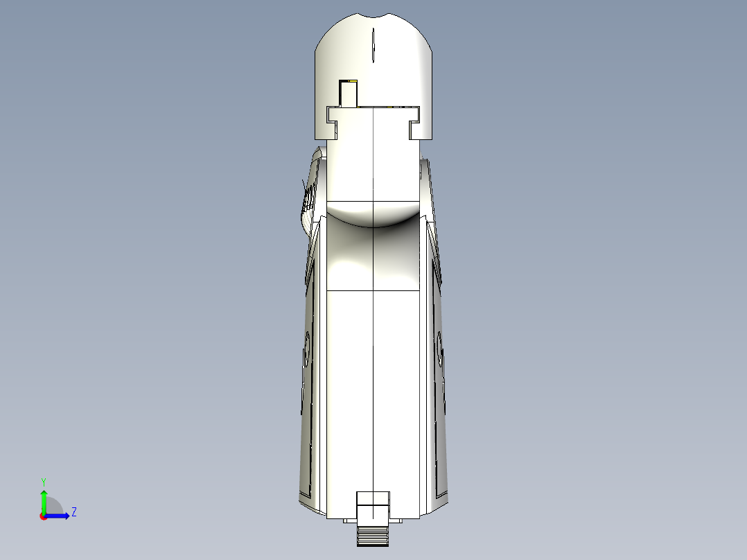手枪左轮冲锋枪老式狙击步枪设计3D图纸Modesto Santos 6.35 IGS左视图
