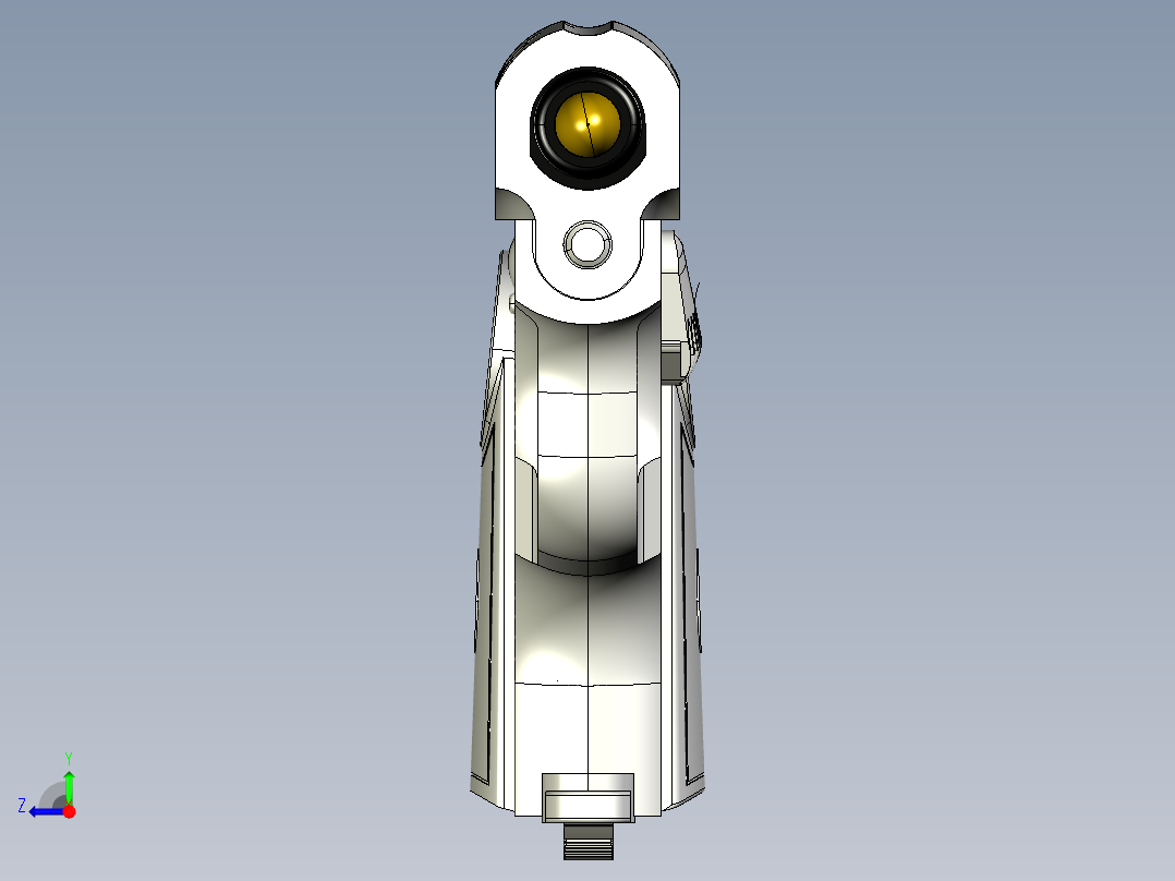 手枪左轮冲锋枪老式狙击步枪设计3D图纸Modesto Santos 6.35 IGS右视图