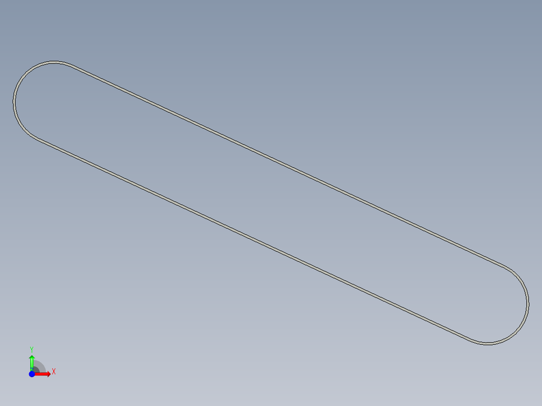 3M同步带周长490mm前视图