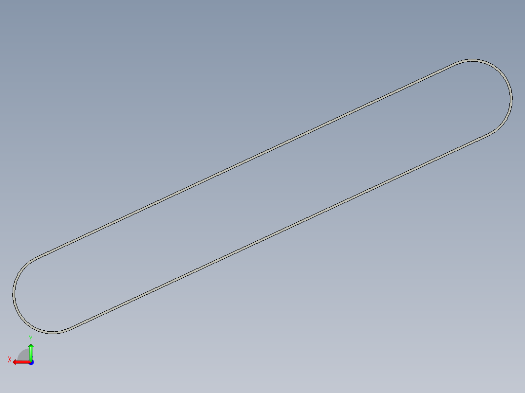 3M同步带周长490mm后视图