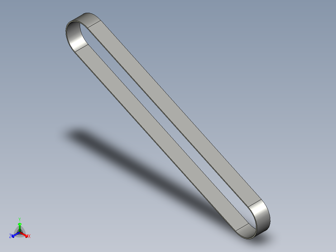 3M同步带周长490mm正等轴测图