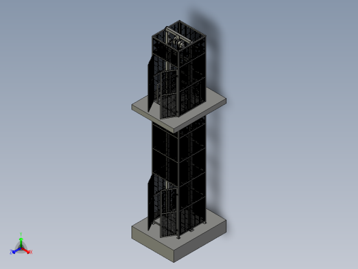 电梯式吊装机安全升降装置