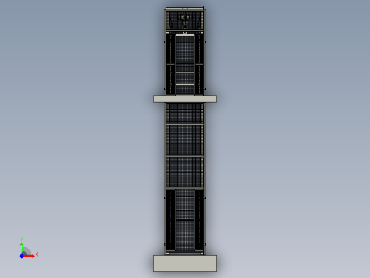 电梯式吊装机安全升降装置前视缩略图