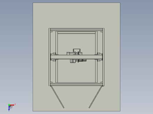 电梯式吊装机安全升降装置俯视缩略图