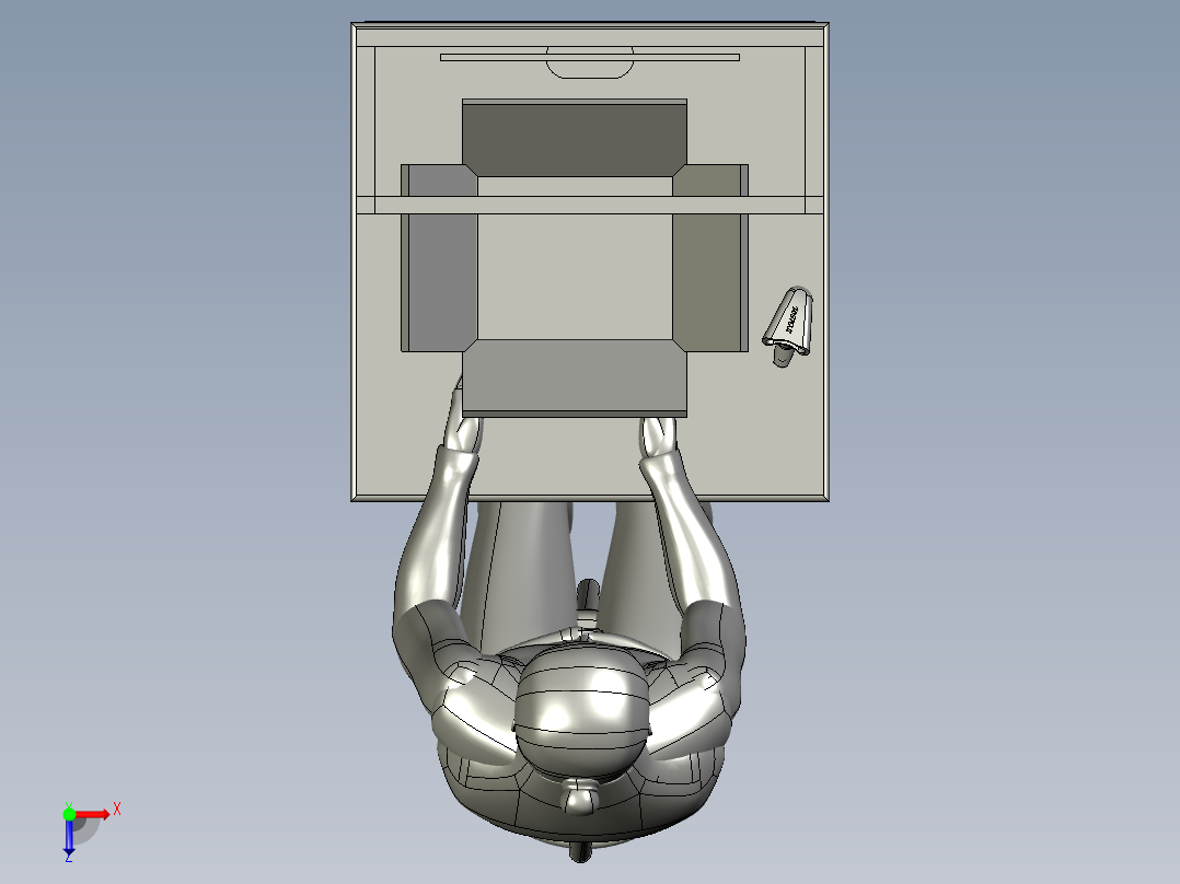 人工扫描封装工作台俯视图