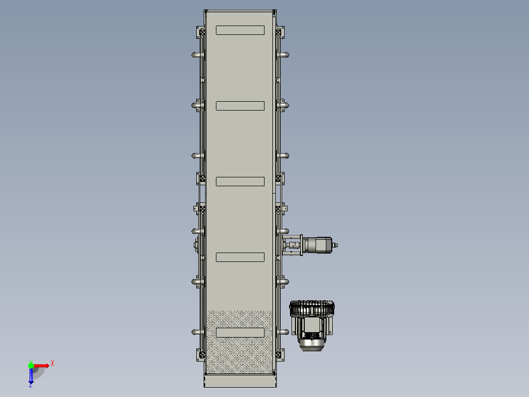 真空吸附瓦楞单面机生产线俯视图