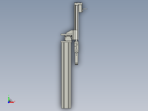 不良品的下料机构前视缩略图