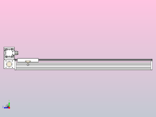 皮带直线轴半封闭可选导轨TPA-HNB-220D-176-L1100-LU-Y-P1K-N3右视缩略图